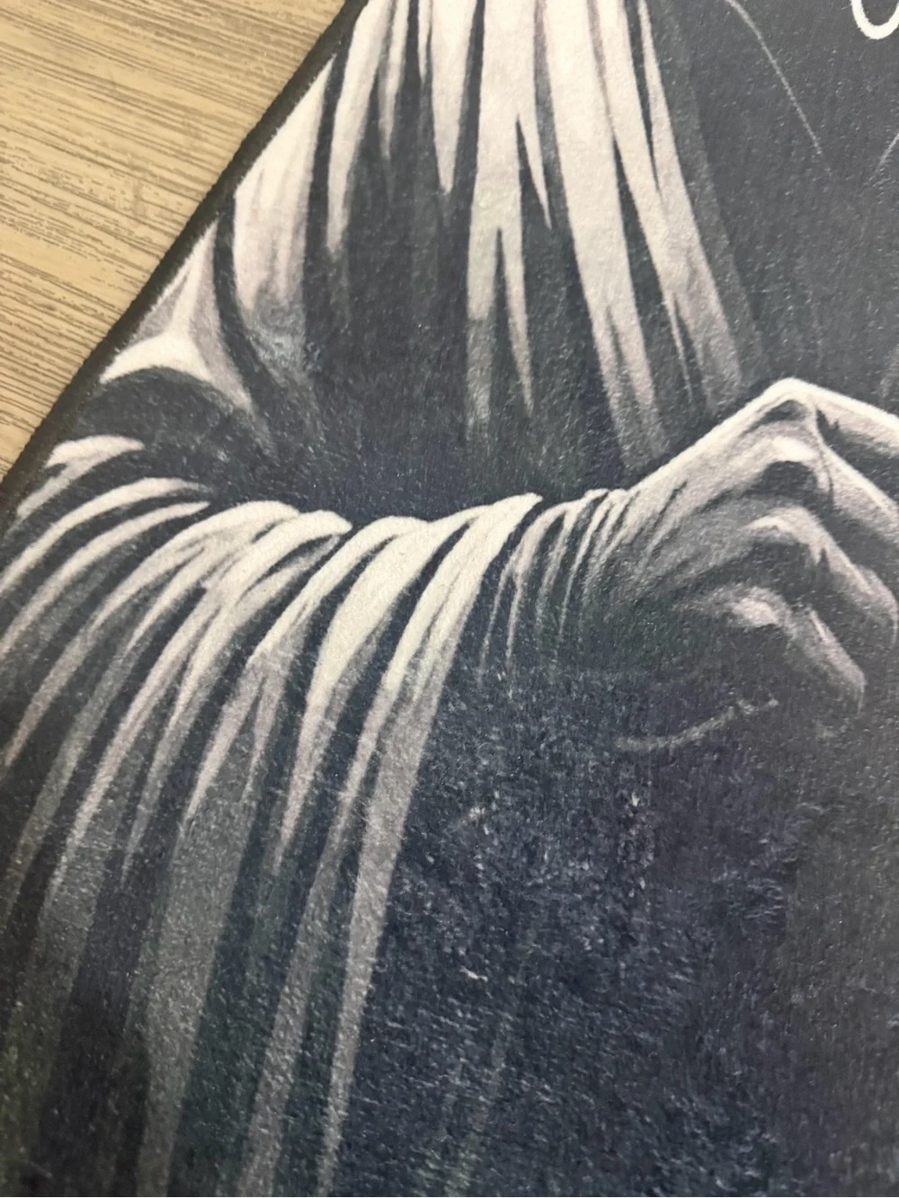Black Ghostface Door Mat with Iced Coffee Graphic rugs